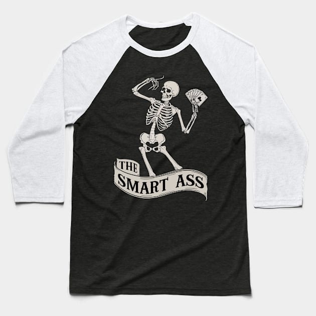 Funny Tarot Card : The Smart Ass Baseball T-Shirt by Custom Prints HD